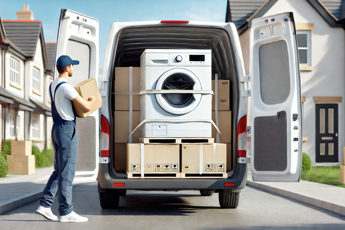 Laat je wasmachine ophalen en bezorgen