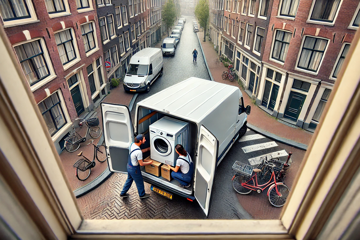 Wasmachine laten vervoeren in Amsterdam