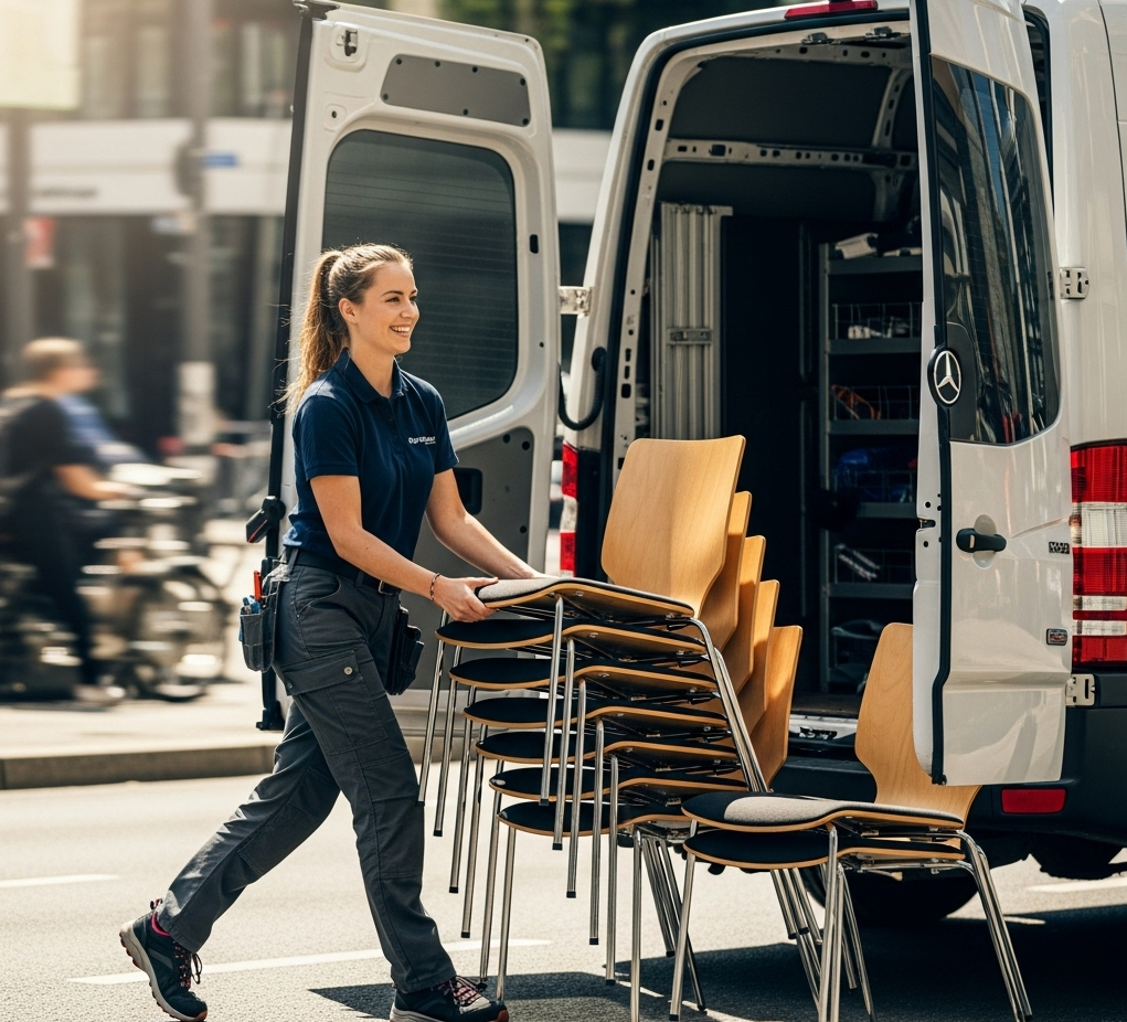 Stoelen laten vervoeren