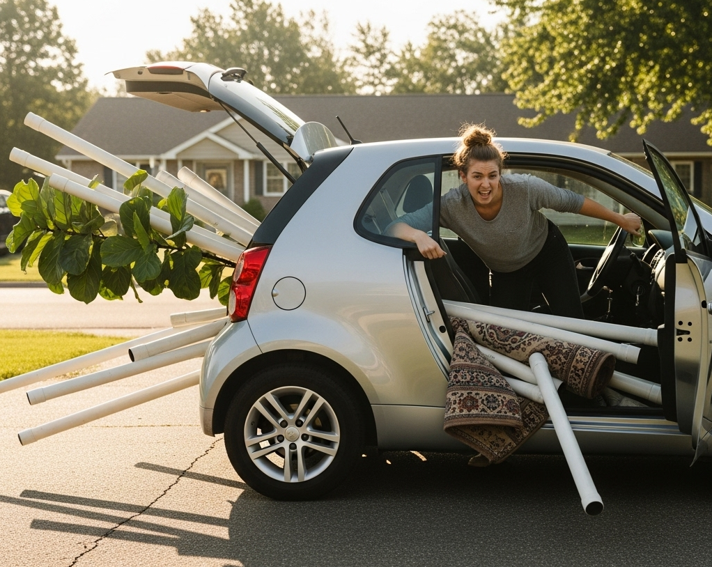 Hoe kan ik lange voorwerpen in mijn auto vervoeren