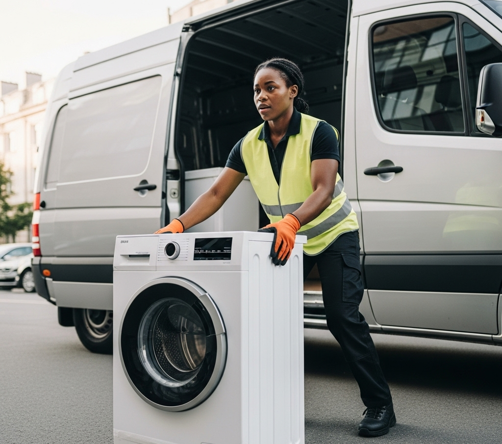 wasmachine vervoeren met koeriersdienst